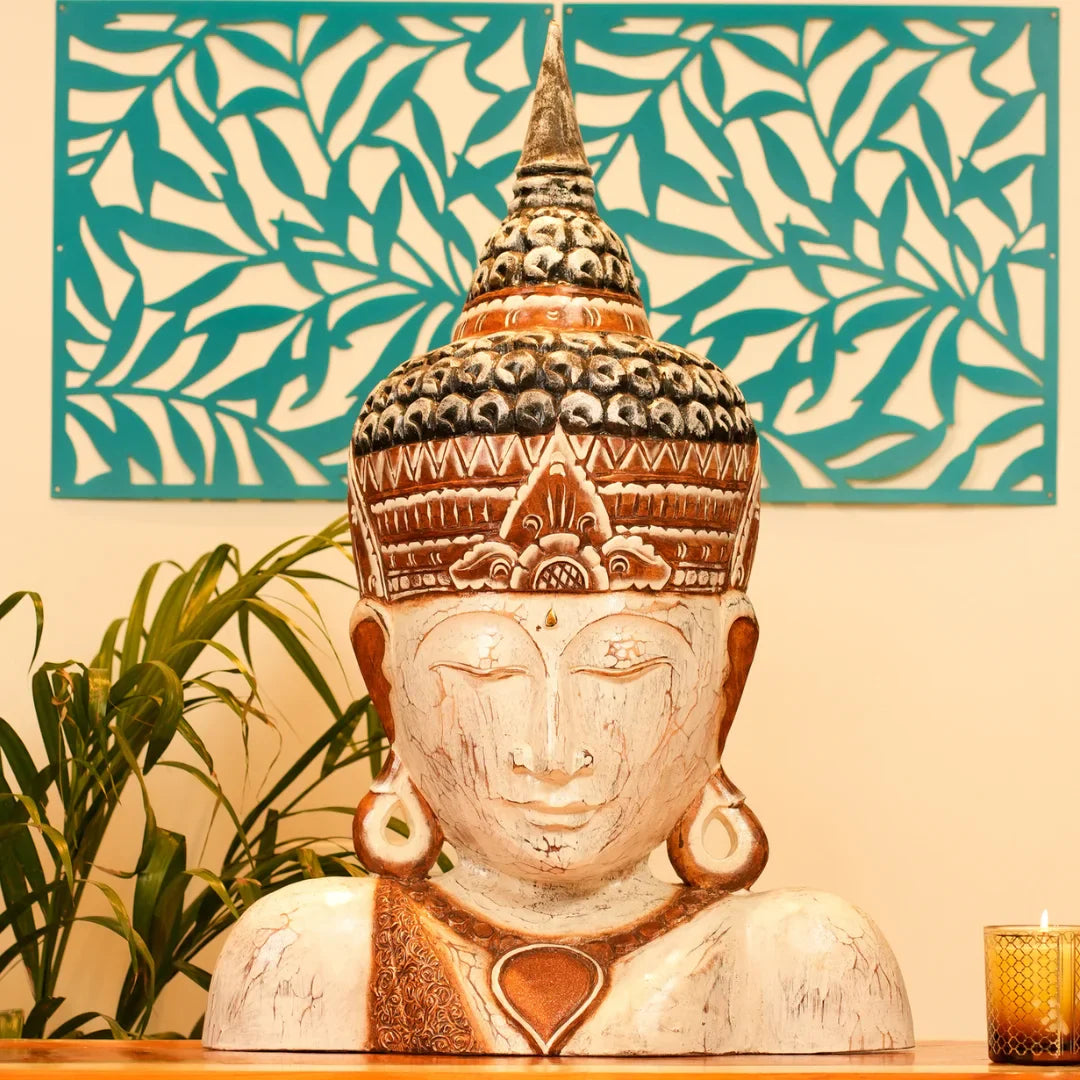 TIMBER KALA'S SAMSARA BUDDHA FACE for Decor