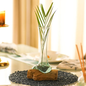 TIMBER KALA'S FLOWER VASE FLOWER GLASS ROOTS FOR DECOR