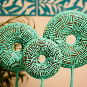 #TurquioseRusticRounds