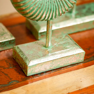 #GreenSilverRusticRoundDonut