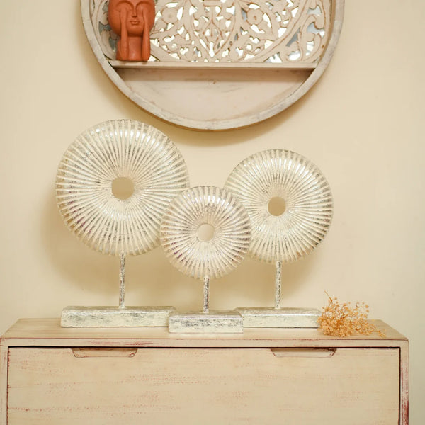 #SilverShineRusticRoundDonut