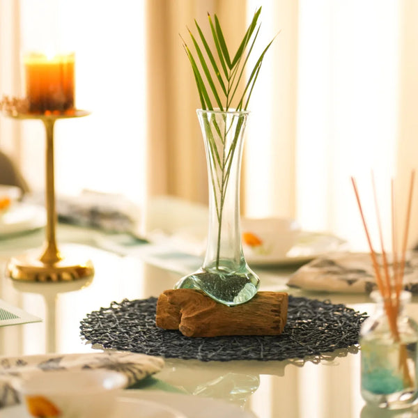 TIMBER KALA'S FLOWER VASE FLOWER GLASS ROOTS FOR DECOR