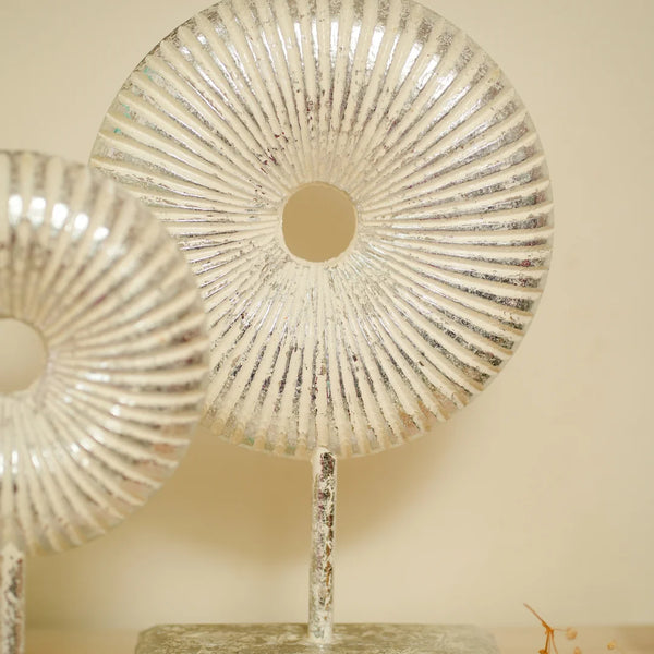 #SilverShineRusticRoundDonut