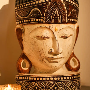 #WhiteSamsaraBuddhaWithBase