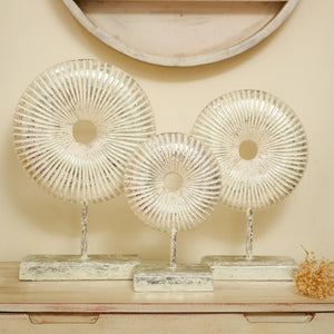 #SilverShineRusticRoundDonut