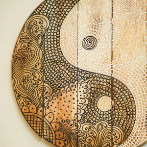 #BlackWhiteYinYanAccent