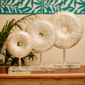 #SilverShineRusticRoundDonut