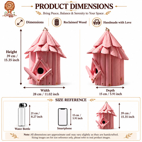 #PinkMountingBirdHouse