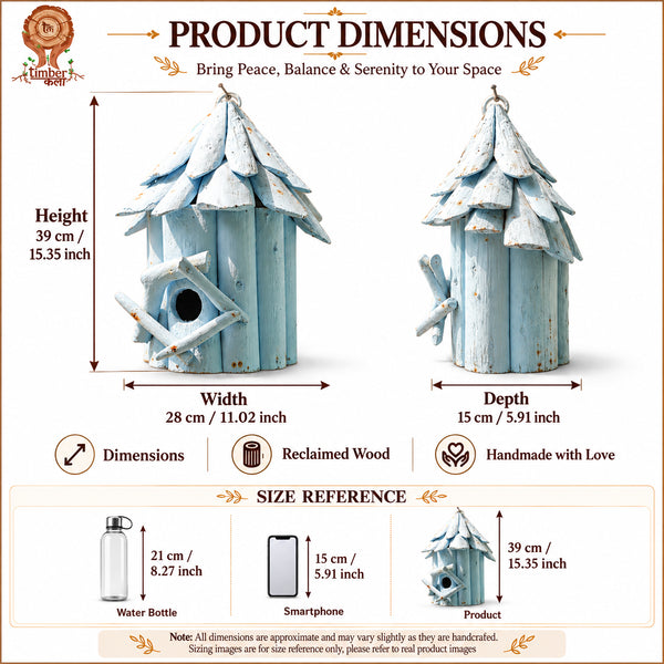 #BlueMountingBirdHouse