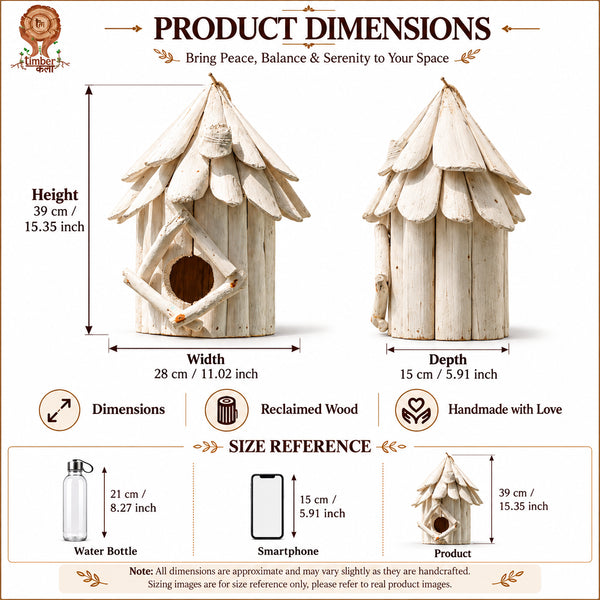 #WhiteMountingBirdHouse
