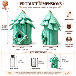 #TurquoiseMountingBirdHouse