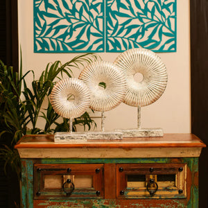 #SilverShineRusticRoundDonut