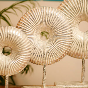 #SilverShineRusticRoundDonut