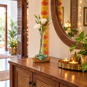 TIMBER KALA'S FLOWER VASE FLOWER GLASS ROOTS FOR DECOR