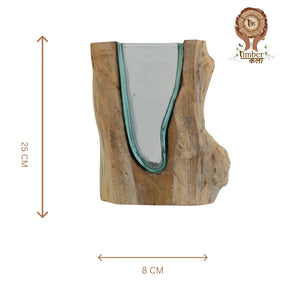 TIMBER KALA'S VALLEY VASE V GLASS ROOTS FOR DECOR