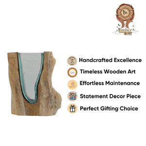 TIMBER KALA'S VALLEY VASE V GLASS ROOTS FOR DECOR