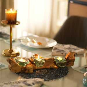 TIMBER KALA'S 3 GLASS STRAIGHT WOODFIRE FOR DECOR