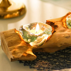 TIMBER KALA'S 3 GLASS STRAIGHT WOODFIRE FOR DECOR