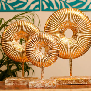 #GoldRusticRoundDonut