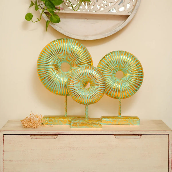 #GreenGoldenRusticRoundsDonut