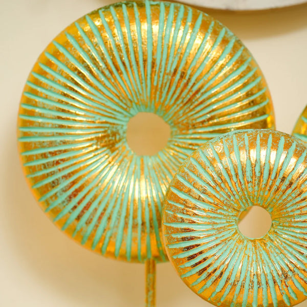 #GreenGoldenRusticRoundsDonut