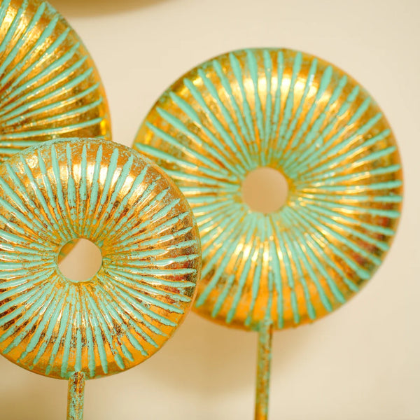 #GreenGoldenRusticRoundsDonut