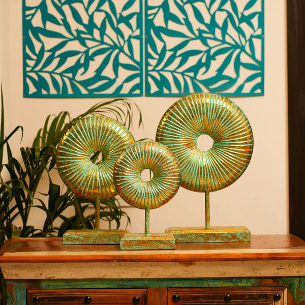 #GreenGoldenRusticRoundsDonut