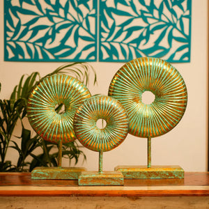 #GreenGoldenRusticRoundsDonut