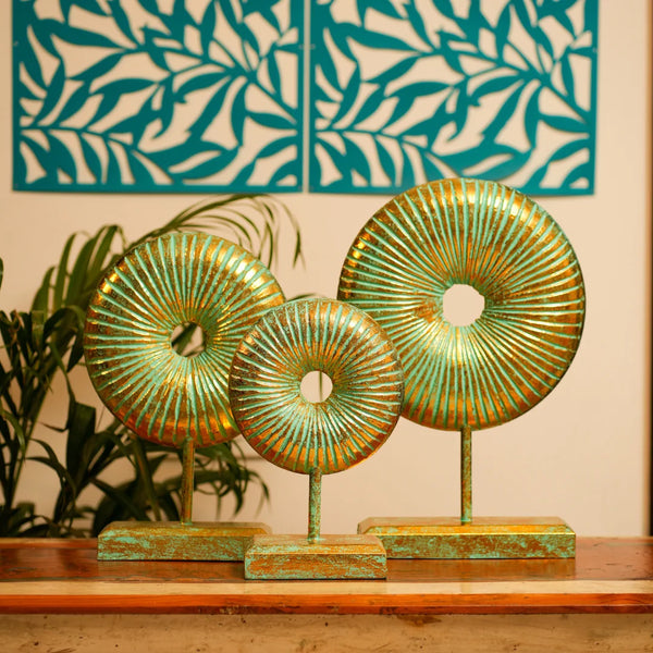 #GreenGoldenRusticRoundsDonut