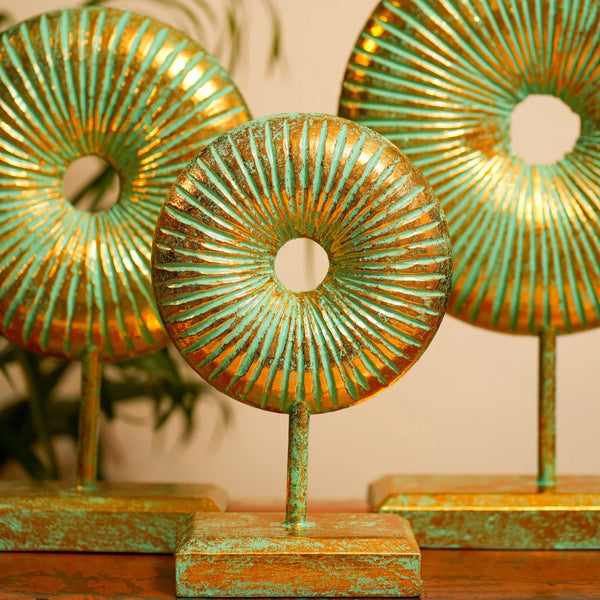 #GreenGoldenRusticRoundsDonut