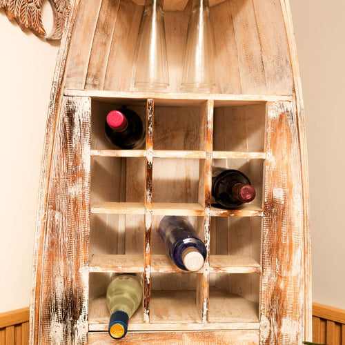 #WhiteWashWineRack