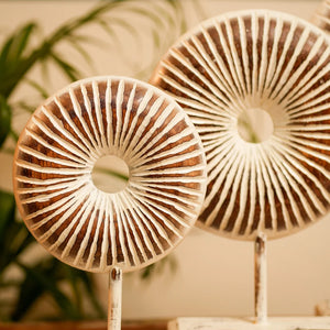 #WhiteRusticRoundDonut