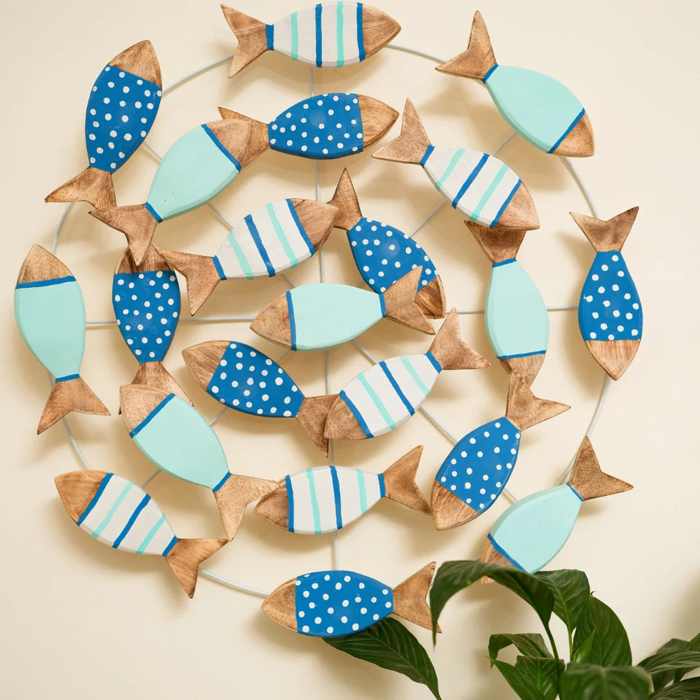 TIMBER KALA'S FISH KIDS ROOM SCHOOL OF FISH FOR DECOR