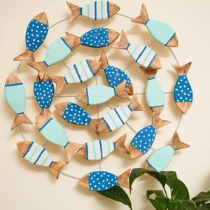 TIMBER KALA'S FISH KIDS ROOM SCHOOL OF FISH FOR DECOR