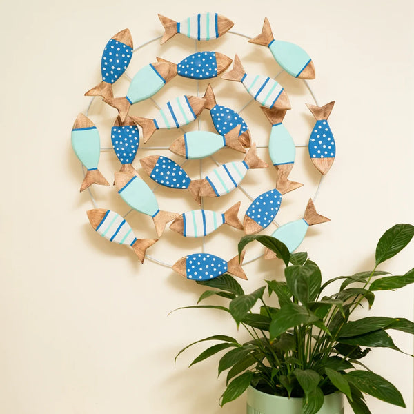 TIMBER KALA'S FISH KIDS ROOM SCHOOL OF FISH FOR DECOR