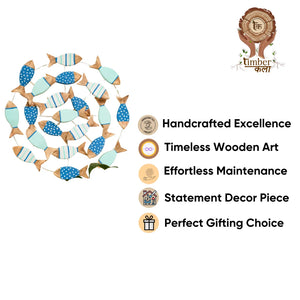 TIMBER KALA'S FISH KIDS ROOM SCHOOL OF FISH FOR DECOR