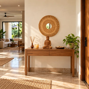 TIMBER KALA'S DHYAANA BUDDHA WITH GRASSWOOD FUSION FOR DECOR