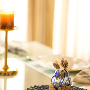 TIMBER KALA'S BLUE LINE GLASS ROOTS FOR DECOR