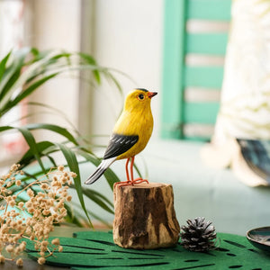 TIMBER KALA'S GOLD FINCH BIRD FOR DECOR