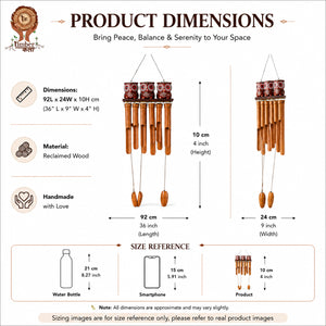 TIMBER KALA’S OWLS 3 CELESTIAL CHIMES FOR OUTDOORS