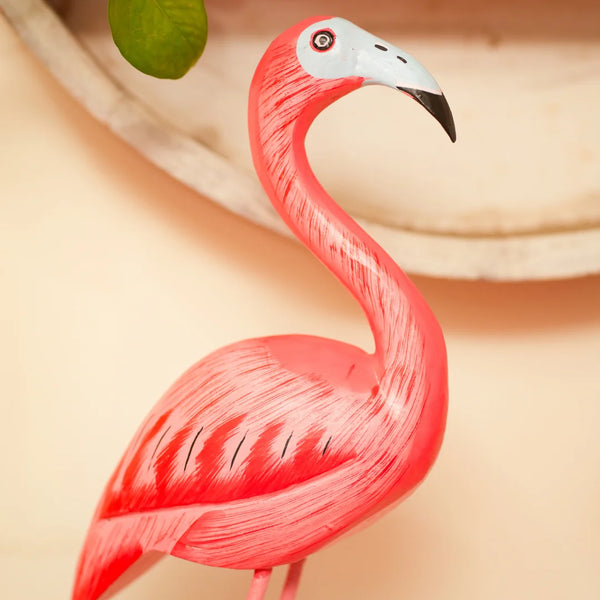 TIMBER KALA'S PINK FLAMINGO FUSION FOR DECOR - SET OF 3 PC'S