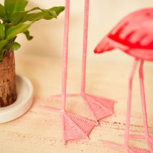 TIMBER KALA'S PINK FLAMINGO FUSION FOR DECOR - SET OF 3 PC'S