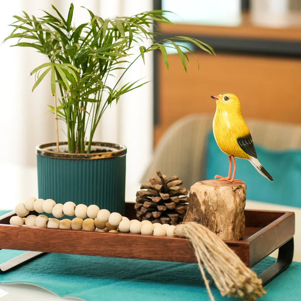 TIMBER KALA'S GOLD FINCH BIRD FOR DECOR