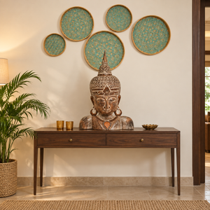 TIMBER KALA'S SAMSARA BUDDHA WITH MANDALA FOR DECOR