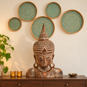 TIMBER KALA'S SAMSARA BUDDHA WITH MANDALA FOR DECOR