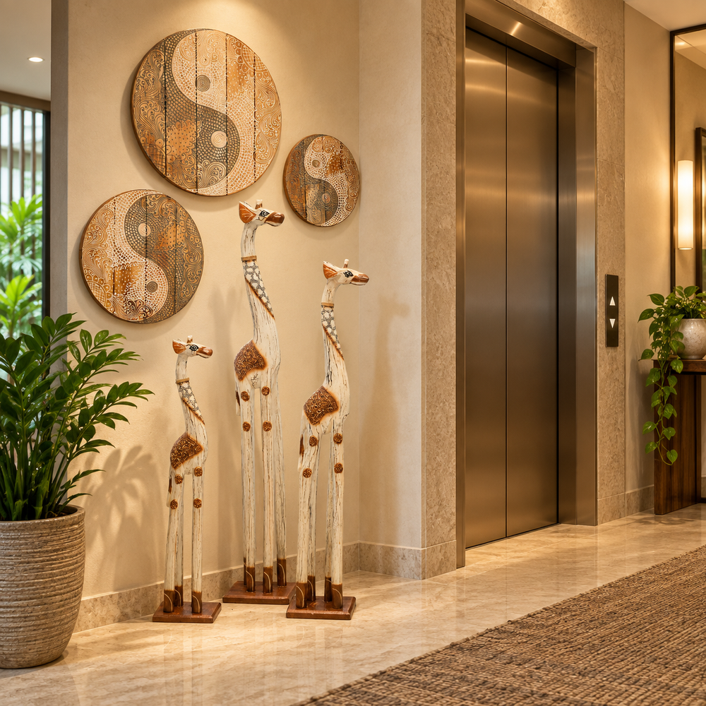 TIMBER KALA'S GIRAFFE TALLER TRACKS WITH YIN YAN BAMBOO PLATES