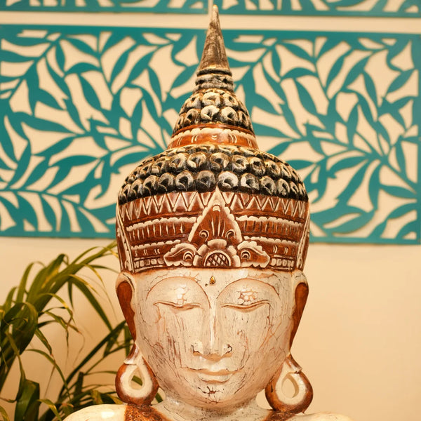 #WhiteBuddhaFace