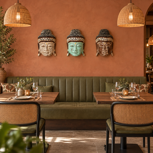 TIMBER KALA'S SET OF THREE DHYANA BUDDHA FACE FOR DECOR
