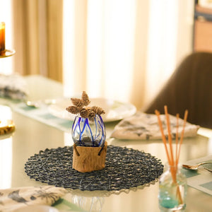 TIMBER KALA'S BLUE LINE GLASS ROOTS FOR DECOR