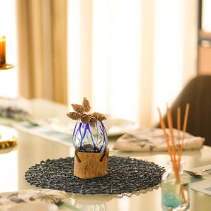 TIMBER KALA'S BLUE LINE GLASS ROOTS FOR DECOR